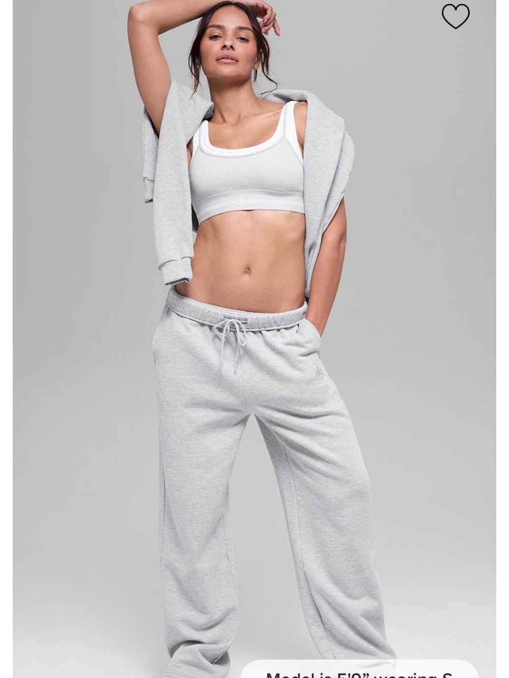 Alo Accolade Athletic Heather Grey Sweatpant - Small- NWT